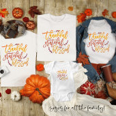 Thanksgiving van dankbare, gebufferde prijsopgave t-shirt