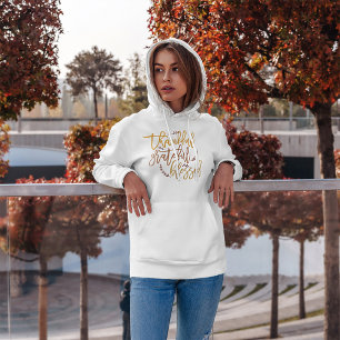 Thanksgiving van dankbare goddeloze dank hoodie