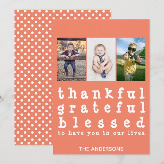 Thanksgiving van de goddeloze vrijgelaten poka Dot Kaart (Voorkant / Achterkant)