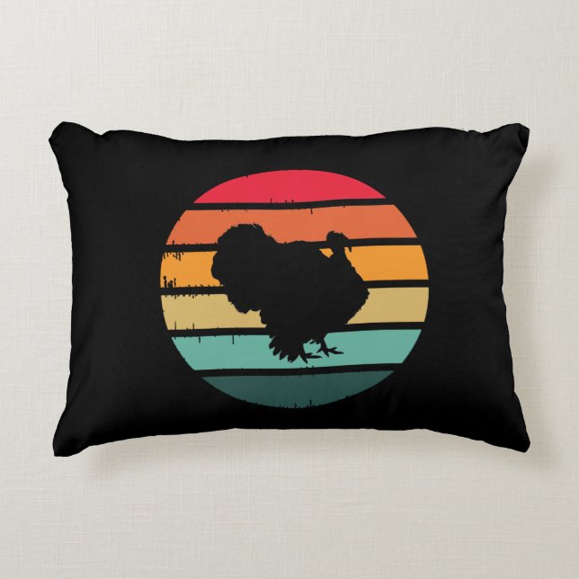 Thanksgiving van de vogelpest -  zonnebank accent kussen (Voorkant)