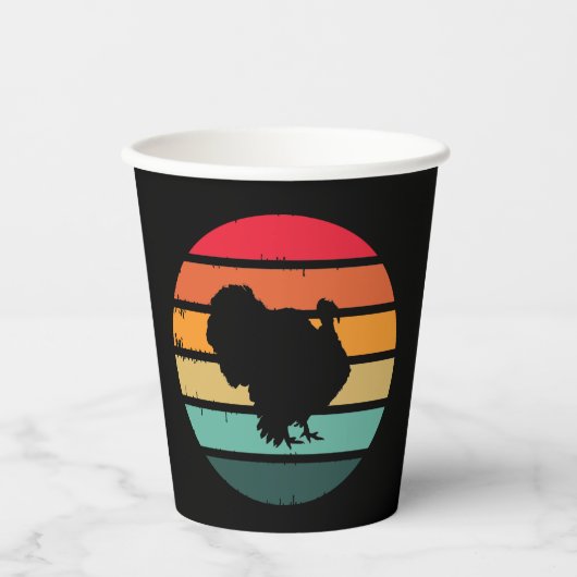 Thanksgiving van de vogelpest - zonnebank papieren bekers (Voorkant)