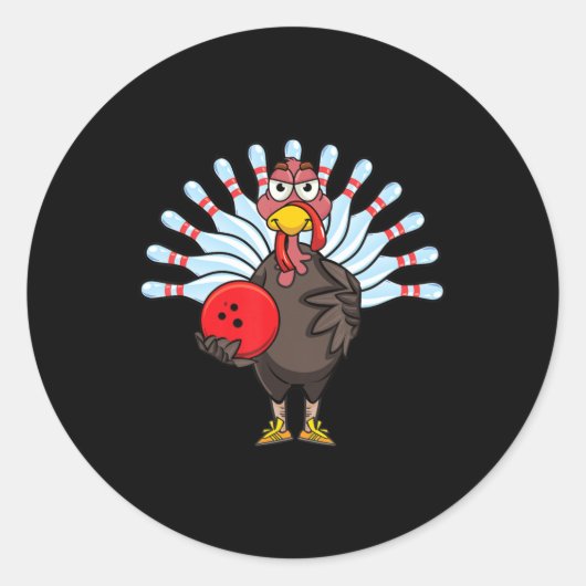 Thanksgiving van het forensisch team van Bowling P Ronde Sticker (Voorkant)