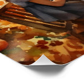 Thanksgiving van het gezin perfect poster (Hoek)