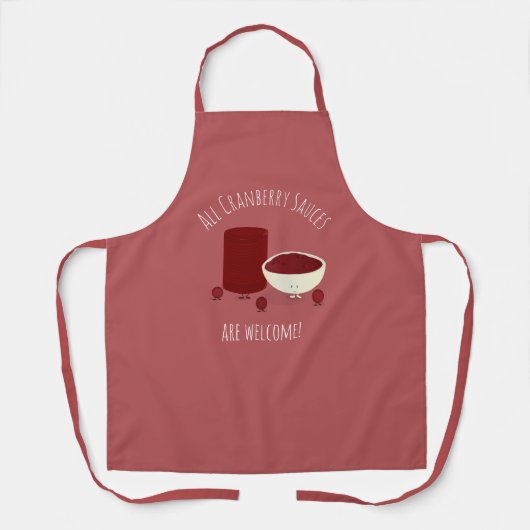 Thanksgiving van kruidbessen en saus schort (Voorkant)