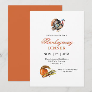 Thanksgiving van pompoen kaart