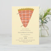 Thanksgiving van pompoen met pompoen kaart (Staand voorkant)