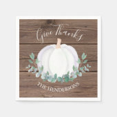 Thanksgiving van pompoenschuur servet (Voorkant)