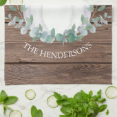 Thanksgiving van pompoenschuur theedoek (Gevouwen)