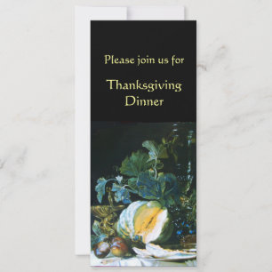 THANKSGIVING van PUMPKIN, FRUITS EN GLASSWARE Kaart