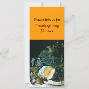 THANKSGIVING van PUMPKIN, FRUITS EN GLASSWARE Kaart