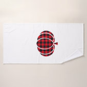 Thanksgiving van rode en zwarte buffelpompoen C Badhanddoek (Badhanddoek)