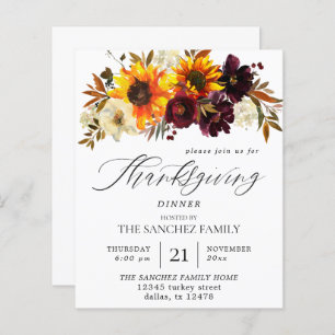 Thanksgiving van soonbloemen