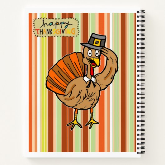 Thanksgiving van spiraalvormige Notitieboeken (Achterkant)