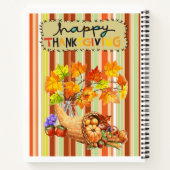 Thanksgiving van spiraalvormige Notitieboeken (Achterkant)