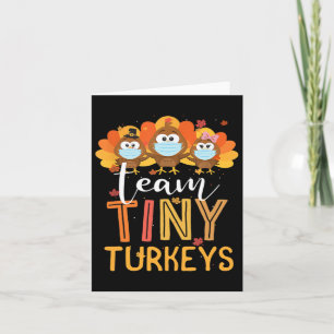Thanksgiving van Turkije Kleine kalkoenen Verpleeg Kaart