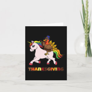 Thanksgiving van Unicorn in Turkije Kaart