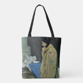 Thanksgiving van vluchtelingen tote bag (Achterkant)