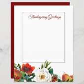 Thanksgiving van vruchten en bloemen (Voorkant / Achterkant)