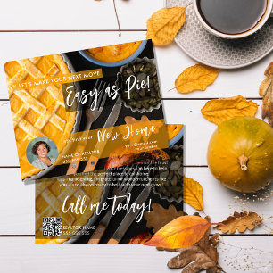 Thanksgiving Vastgoed Ansichtkaart, Laten we het v Flyer