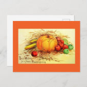  Thanksgiving Vermaakt Briefkaart (Voorkant / Achterkant)