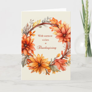 Thanksgiving-versnijdingskaart Feestdagen Kaart