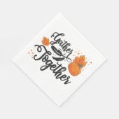 Thanksgiving Verzamel samen Script Paper Napkin Servet (Hoek)