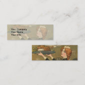 Thanksgiving Victoriaans Turkije Mini Visitekaartje (Voorkant / Achterkant)