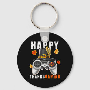 Thanksgiving Video Game Controller Pelgrimkostuum Sleutelhanger