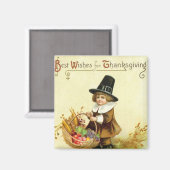  Thanksgiving vierkante magneet (Voorkant / Achterkant)