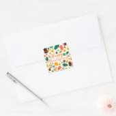 Thanksgiving Vierkante Sticker (Envelop)