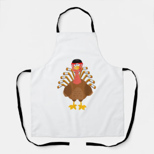 Thanksgiving voor ijshockey Funny Turkey Ice Schort