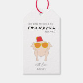 Thanksgiving vriendschappelijke Labels met dankbar Cadeaulabel (Voorkant)