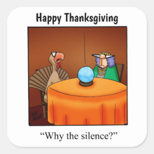 Thanksgiving "Waarom de Stilte?" Stickers