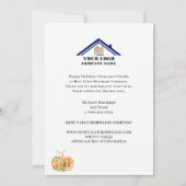 Thanksgiving Waterverf Corporate Autumn Kaart (Achterkant)