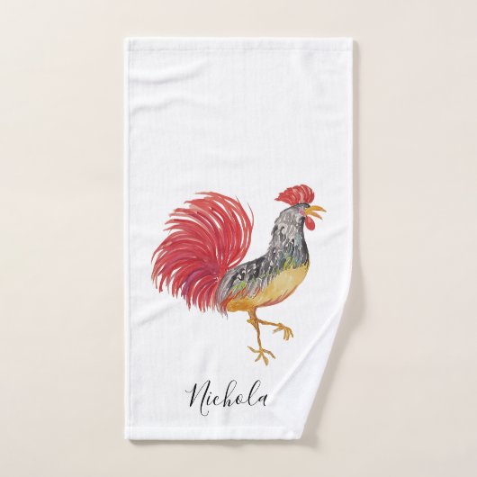 Thanksgiving Waterverf pompoenen gepersonaliseerd Handdoek (Handdoek)