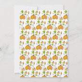 Thanksgiving Waterverf Pumpkins Kaart (Achterkant)