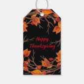 Thanksgiving Waterverf terugval Cadeaulabel (Voorkant)