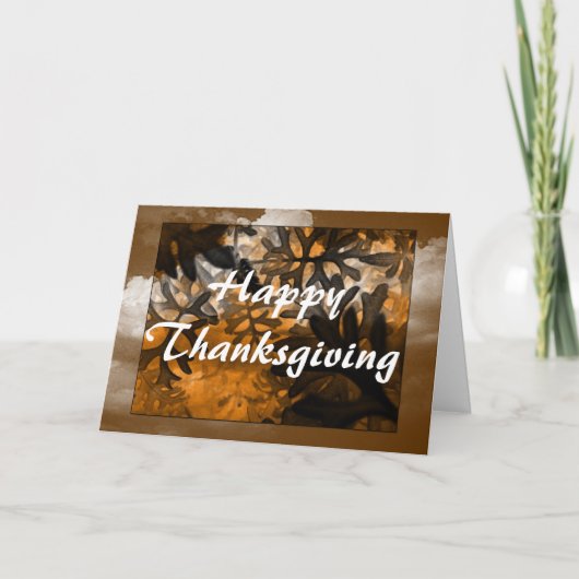 Thanksgiving Wenskaart Feestdagen Kaart (Voorkant)