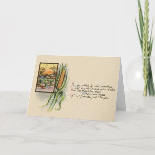  THANKSGIVING - WENSKAART KAART (Voorkant)