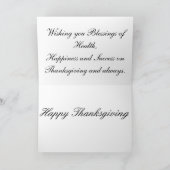 Thanksgiving Wenskaart met prijsopgave Feestdagen Kaart (Binnen)