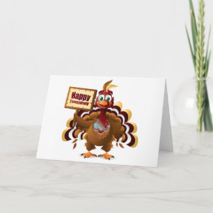 Thanksgiving Wenskaart/Turkije Feestdagen Kaart