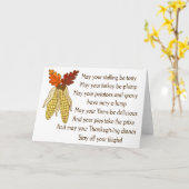 Thanksgiving wenst kaart (Gele Bloem)