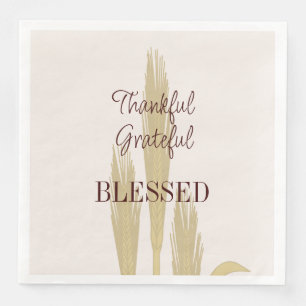 Thanksgiving Wheat Thankful Grateful Blessed Servet