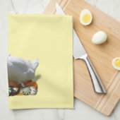 Thanksgiving White Duck Pilgrim Theedoek (Quarter Fold)