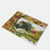  Thanksgiving, wilde kalkoenen - herfstkleuren Deurmat (Schuin)
