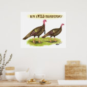 Thanksgiving wilde kalkoenen poster (Keuken)