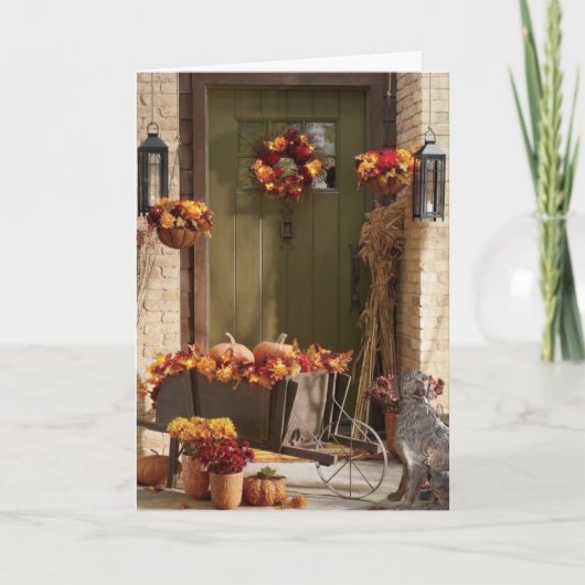 THANKSGIVING WISHEERT/U ZEGT DAT U GEMISSEERDE VRI FEESTDAGEN KAART (Voorkant)