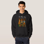 Thanksgiving With My Gnomies Fall Autumn Vibes Hoodie (Voorkant volledig)