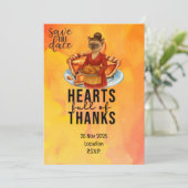 Thanksgiving  with Turkey for Cat lovers Kaart (Staand voorkant)