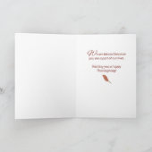 Thanksgiving Wreater Religious Blessings samen Kaart (Binnen)